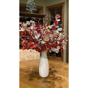 Joyavo Artificial Red Berry Stems for Christmas Decor