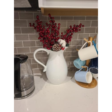 Joyavo Artificial Red Berry Stems for Christmas Decor