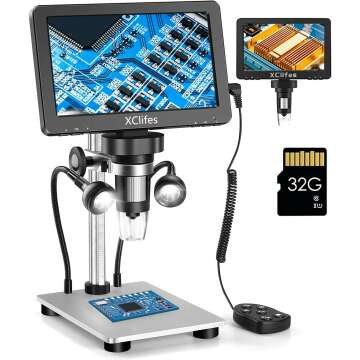 XClifes 7" USB Digital Microscope with 1200x HD