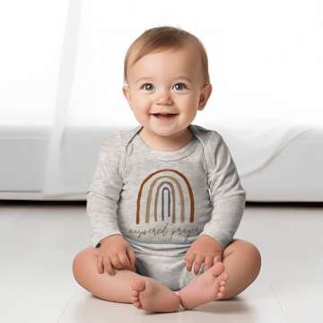 GLIGLITTR Newborn Baby Bodysuit - Perfect for Announcements