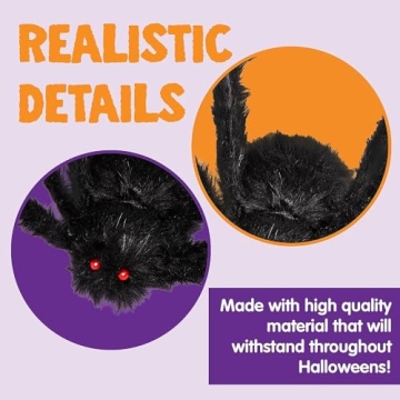 JOYIN 5 Ft Giant Halloween Spider Props for Scary Decor