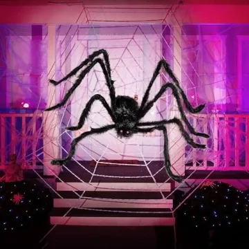 JOYIN 5 Ft Giant Halloween Spider Props for Scary Decor