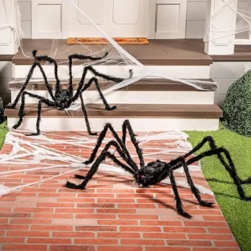JOYIN 5 Ft Giant Halloween Spider Props for Scary Decor