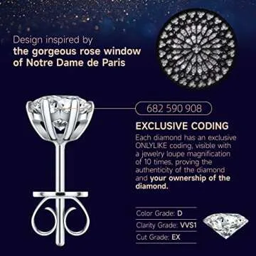 Elegant 1.0 Carat Moissanite Earrings for Women