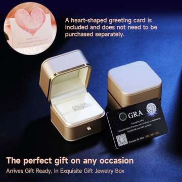 Earrings for Women, Gifts for Wife Mom,1.0 carat Moissanite Stud Earrings, Anniversary Jewelry Present for Wife, Birthday Valentines Gifts