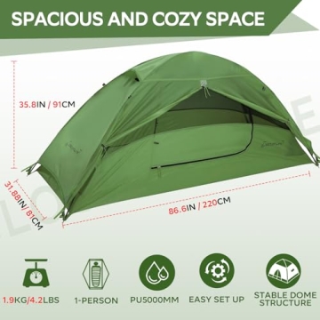 Clostnature Crux Ultralight 1-Person Backpacking Tent
