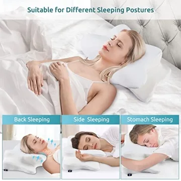 DONAMA Cervical Pillow for Neck and Shoulder Relief – Memory Foam Support
