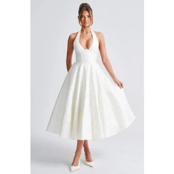 Gujach Satin Prom Dress for Women - Stunning Tea Length Gown