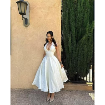 Gujach Satin Prom Dress for Women - Stunning Tea Length Gown