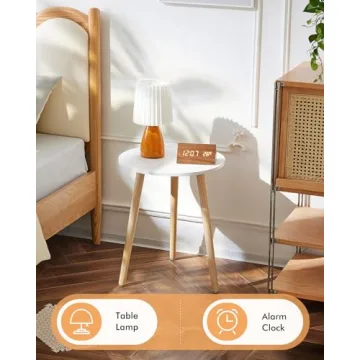 Stylish Apicizon Round Side Table for Bedroom and Living Room