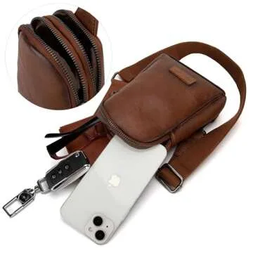 Wrangler Small Crossbody Sling Bag for Women Cross Body Purse Chest Bags for Travel