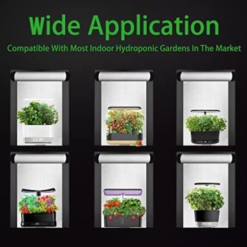 Wishrun Grow Tent for Aerogarden Hydroponics Reflective Mylar