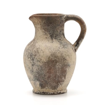 Timeless SIDUCAL Ceramic Rustic Farmhouse Vase Set with Handle for Beautiful Home Decor