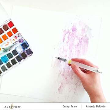 Altenew DIY Watercolor Brush Marker, Refillable Watercolor Brush Pen, Flexible Tip for Coloring, Calligraphy, Watercolor Painting, Drawing