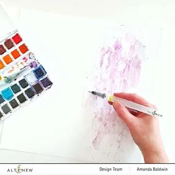 Altenew DIY Watercolor Brush Marker, Refillable Watercolor Brush Pen, Flexible Tip for Coloring, Calligraphy, Watercolor Painting, Drawing