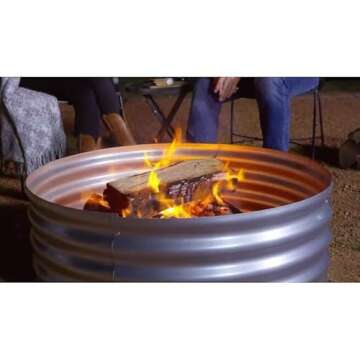 GHP Group Pleasant Hearth Infinity Fire Ring - Silver Finish