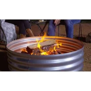 GHP Group Pleasant Hearth Infinity Fire Ring - Silver Finish