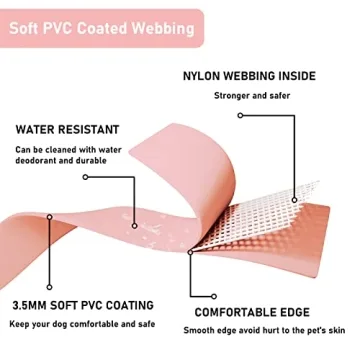 ZALER Waterproof Dog Collar and Leash Set for Any Dog