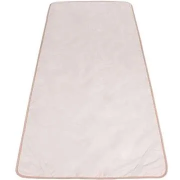 GemsMat - Isabella- Far Infrared Amethyst Jade Obsidian Crystal Stone Tan Mat (72"L x 32"W) - Negative Ion - Adjustable Timer & Temperature - Heating Pad