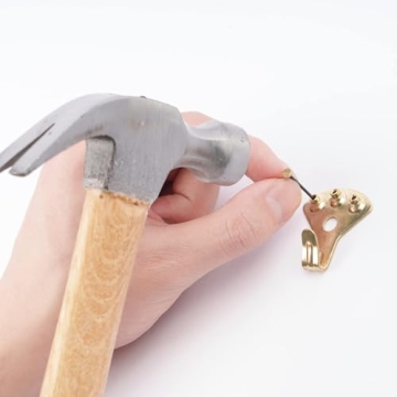 Amazon Basics Picture Hanging Assortment Kit, Brass, 220 Piece Set