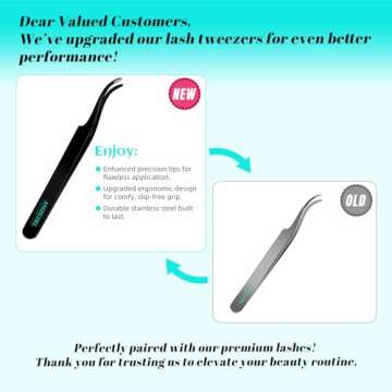 DIY Eyelash Extensions Kit - 168Pcs with Tools & Glue