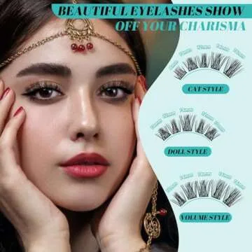 DIY Eyelash Extensions Kit - 168Pcs with Tools & Glue