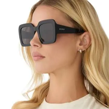 DIFF Charise Oversized Square Sunglasses for Women