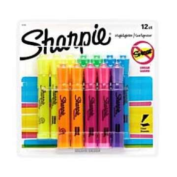 Sharpie Accent Highlighters Pack of 12 Assorted Colors