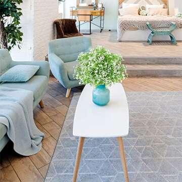 SzJias Artificial Hanging Plants Fake Hanging Plant Faux Plants Greenery Vine Plastic Plants for Outdoor UV Resistant (2 Pcs) (4)