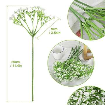 SzJias Artificial Hanging Plants Fake Hanging Plant Faux Plants Greenery Vine Plastic Plants for Outdoor UV Resistant (2 Pcs) (4)