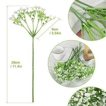 SzJias Artificial Hanging Plants Fake Hanging Plant Faux Plants Greenery Vine Plastic Plants for Outdoor UV Resistant (2 Pcs) (4)