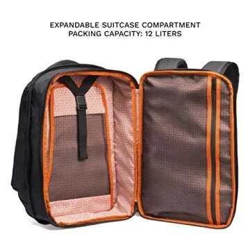 Knack Series 1 Laptop Backpack Fits up to 13 Inch - Knack Bags Carry-On Backpack, TSA Approved, Expandable Travel Backpacks (Savile Gray, Small)