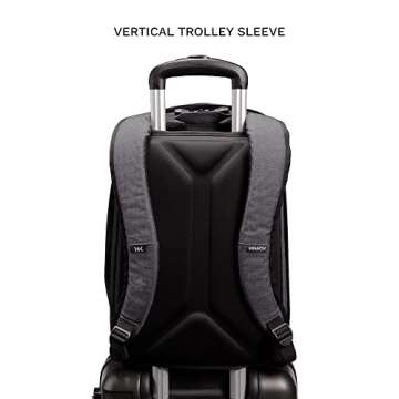 Knack Series 1 Laptop Backpack Fits up to 13 Inch - Knack Bags Carry-On Backpack, TSA Approved, Expandable Travel Backpacks (Savile Gray, Small)
