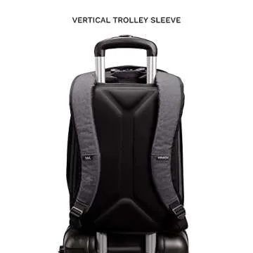 Knack Series 1 Laptop Backpack Fits up to 13 Inch - Knack Bags Carry-On Backpack, TSA Approved, Expandable Travel Backpacks (Savile Gray, Small)