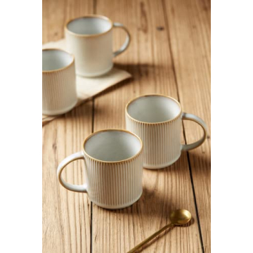 Famiware 4-Piece Coffee Mug Set for Every Beverage