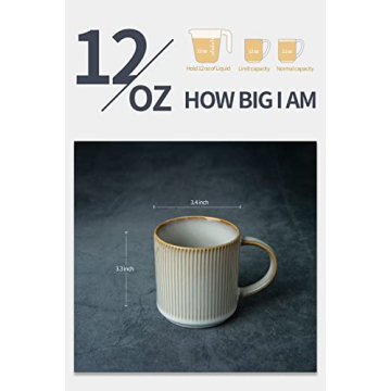 Famiware 4-Piece Coffee Mug Set for Every Beverage