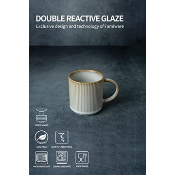 Famiware 4-Piece Coffee Mug Set for Every Beverage