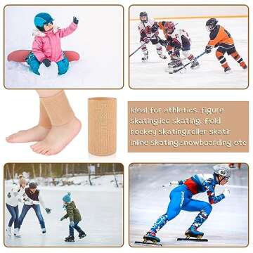 Suhine 4 Pcs Ankle Gel Sleeves for Ultimate Comfort