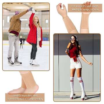 Suhine 4 Pcs Ankle Gel Sleeves for Ultimate Comfort