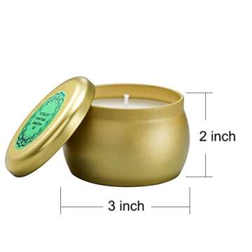 Scented Candles Gift Set, 12 Pack Natural Soy Wax Single tin 4 oz for Family Gatherings, Festive Candles…