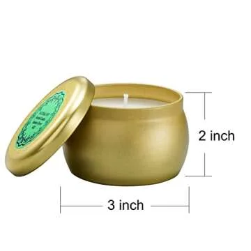 Scented Candles Gift Set, 12 Pack Natural Soy Wax Single tin 4 oz for Family Gatherings, Festive Candles…