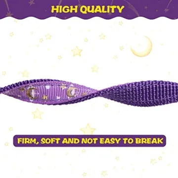 PUPTECK Adjustable Moon Star Cat Collars 3 Pack