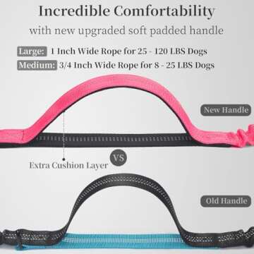 Hands Free Dog Leash with Pouch & Dual Handles - Pink