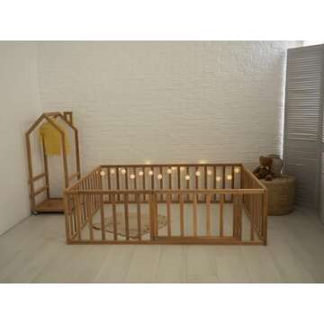 Montessori Twin Floor Bed for Safe Sleep and Independence
