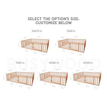 Montessori Twin Floor Bed for Safe Sleep and Independence