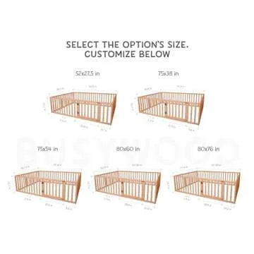 Montessori Twin Floor Bed for Safe Sleep and Independence
