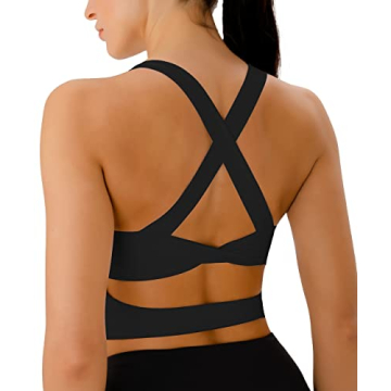 Stylish JOYSPELS Cross Back Sports Bra for Active Women