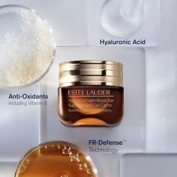 Estée Lauder Advanced Night Repair Powerful Nighttime Renewal Set | 1.7 Fl Oz Serum + 0.5 Fl Oz Eye Gel-Creme Duo with Hyaluronic Acid & Peptides | Hydrating & Anti-Aging