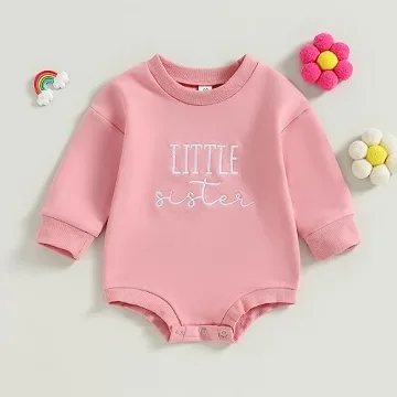 BOIBOKOKO Big Brother Little Sister Sweatshirt Romper
