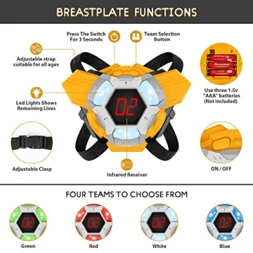 Exciting Laser Tag Guns Set of 4 for Family Fun